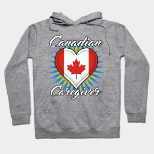 Canada Caregiver (white font) Hoodie